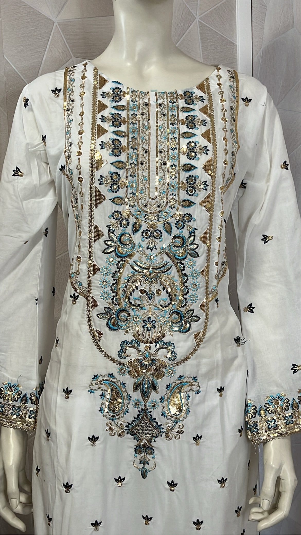 Ensemble 2 pièces blanc avec motifs by DAISY.CO