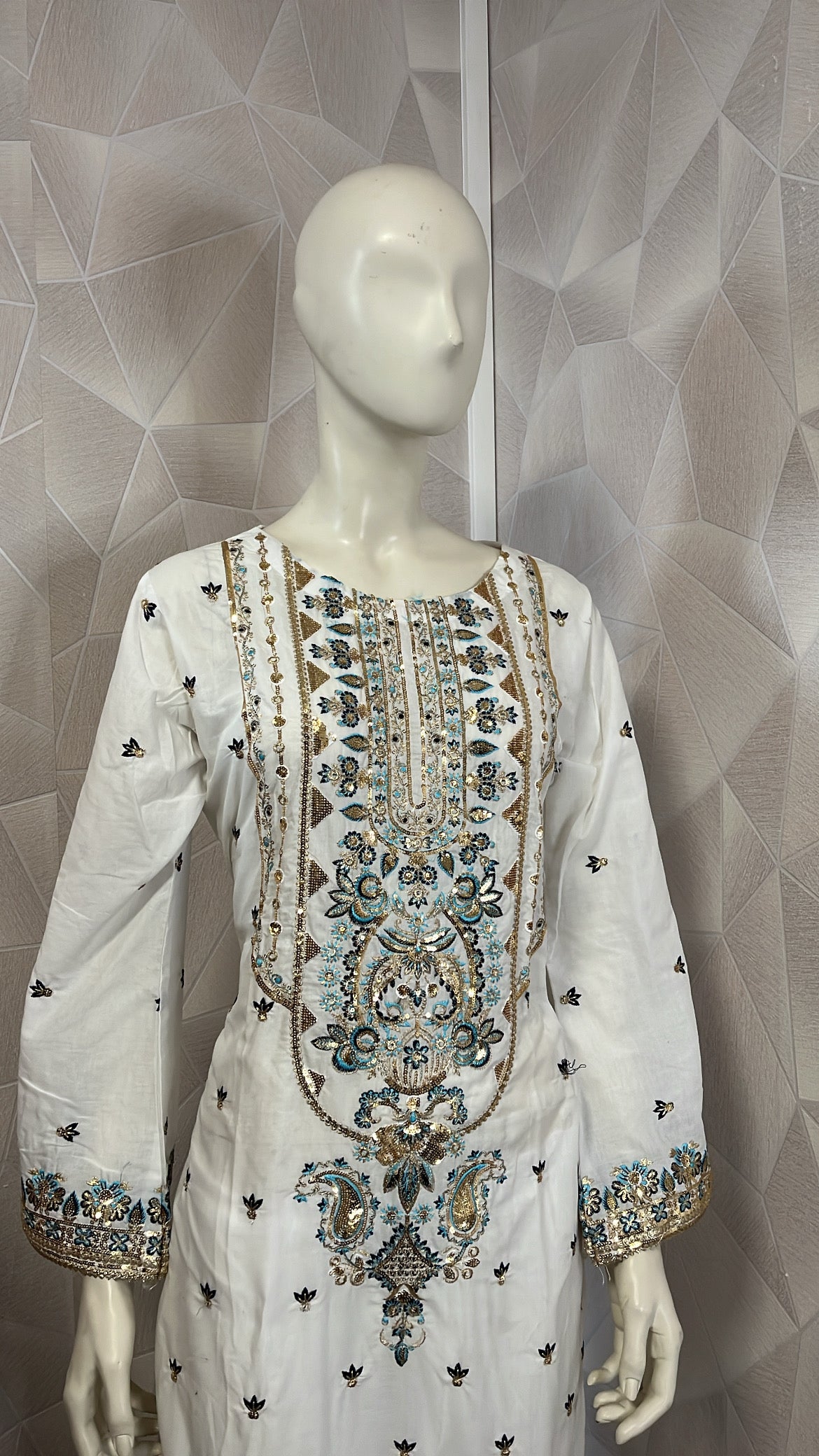 Ensemble 2 pièces blanc avec motifs by DAISY.CO